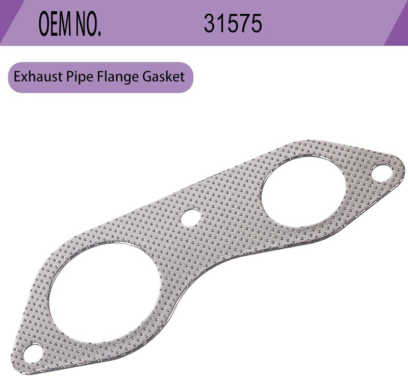 LYNSHINE 31575 Exhaust Pipe Flange Gasket For CHEVROLET，GMC，C1500 PICKUP SUBURBAN,C2500 PICKUP SUBURBAN K1500 PICKUP SUBURBAN K2500 PICKUP SUBURBAN 1996 1997 1998 1999;CADILLAC ESCALADE 1999-2000 - Image 4